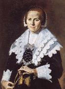 Frans Hals Portrait of a Woman with a Fan oil on canvas